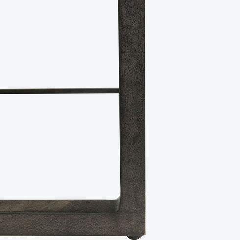 Libra Kirkstone Iron Coffee Table Oak Finish with Galaxy Slate Top Small 120x70cm